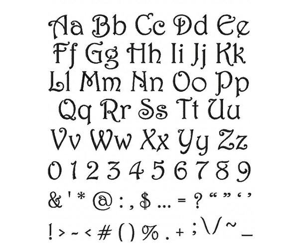 font styles alphabet printable